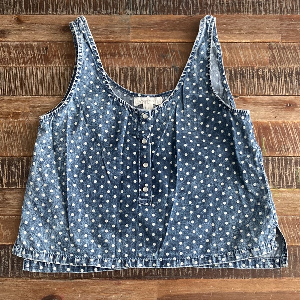 FINAL SALE Forever 21 Polka Dot Tank Top - Size S